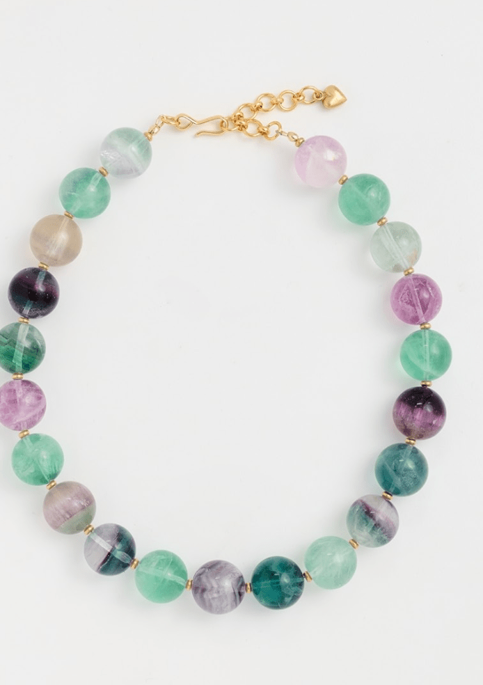 Betty Bead Gemstone necklace - Box Turtle
