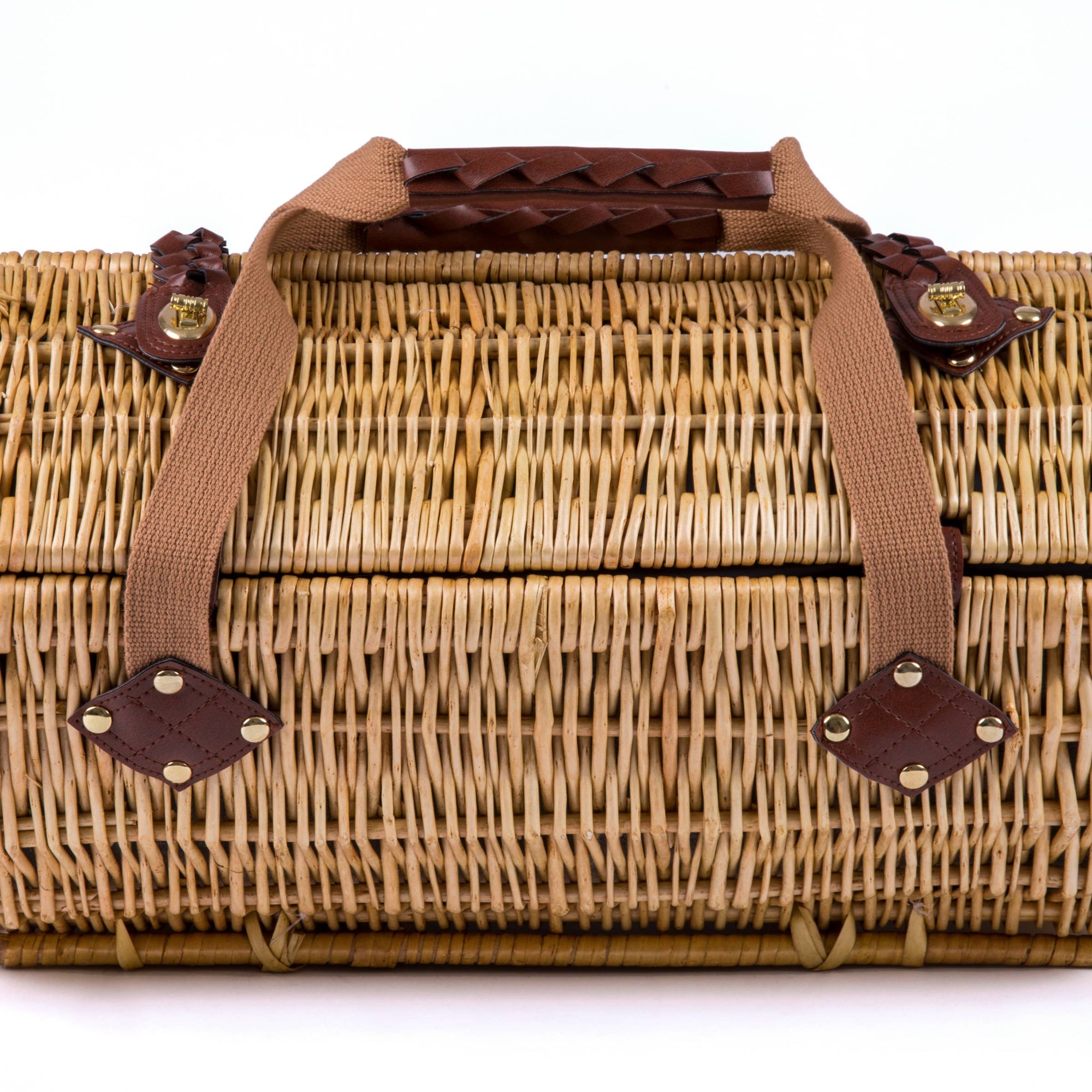 Purple/Coral Verona Wine & Cheese Picnic Basket