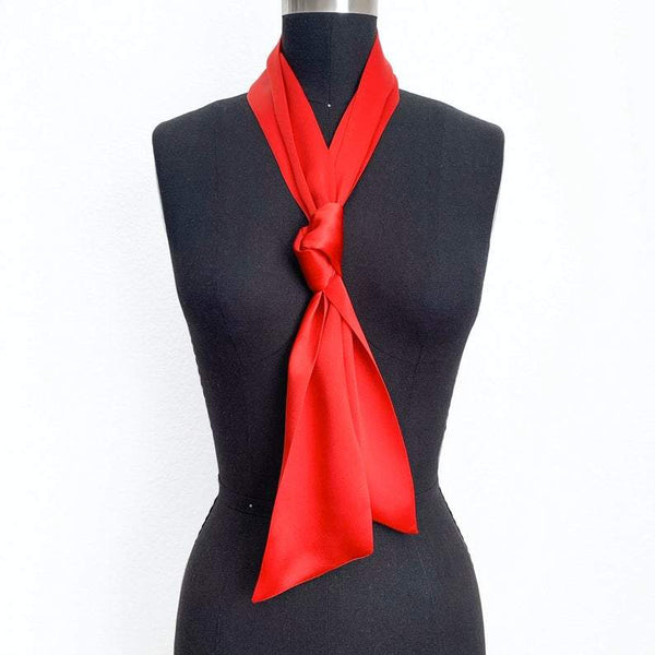 Big Silk Bow Scarf - Box Turtle