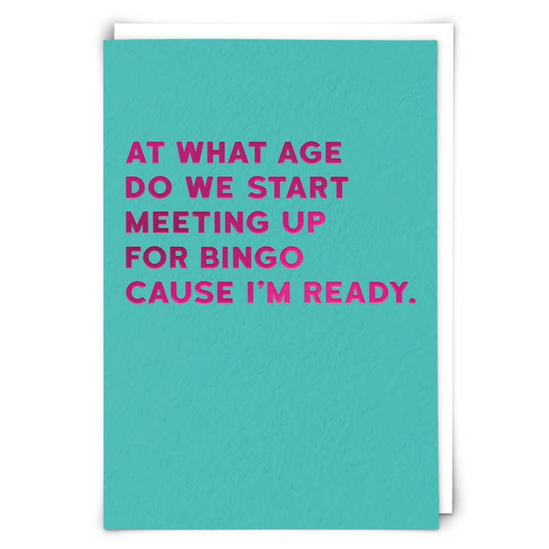 Bingo Greeting Card - Box Turtle