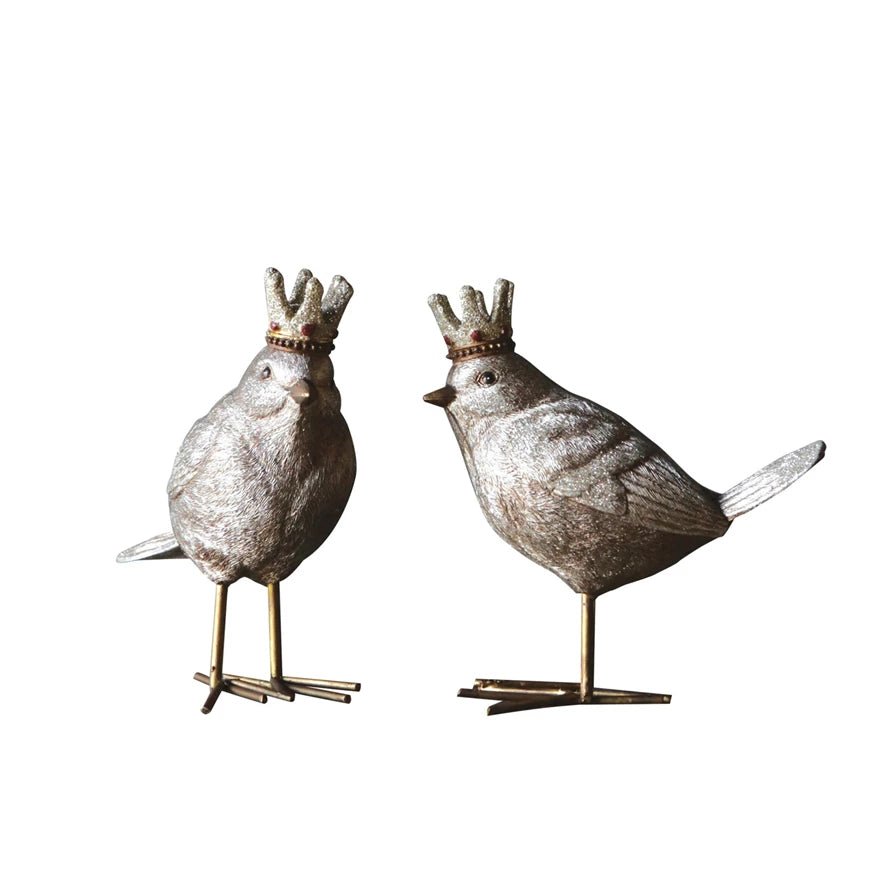 Bird Figurine with Crown - Box Turtle