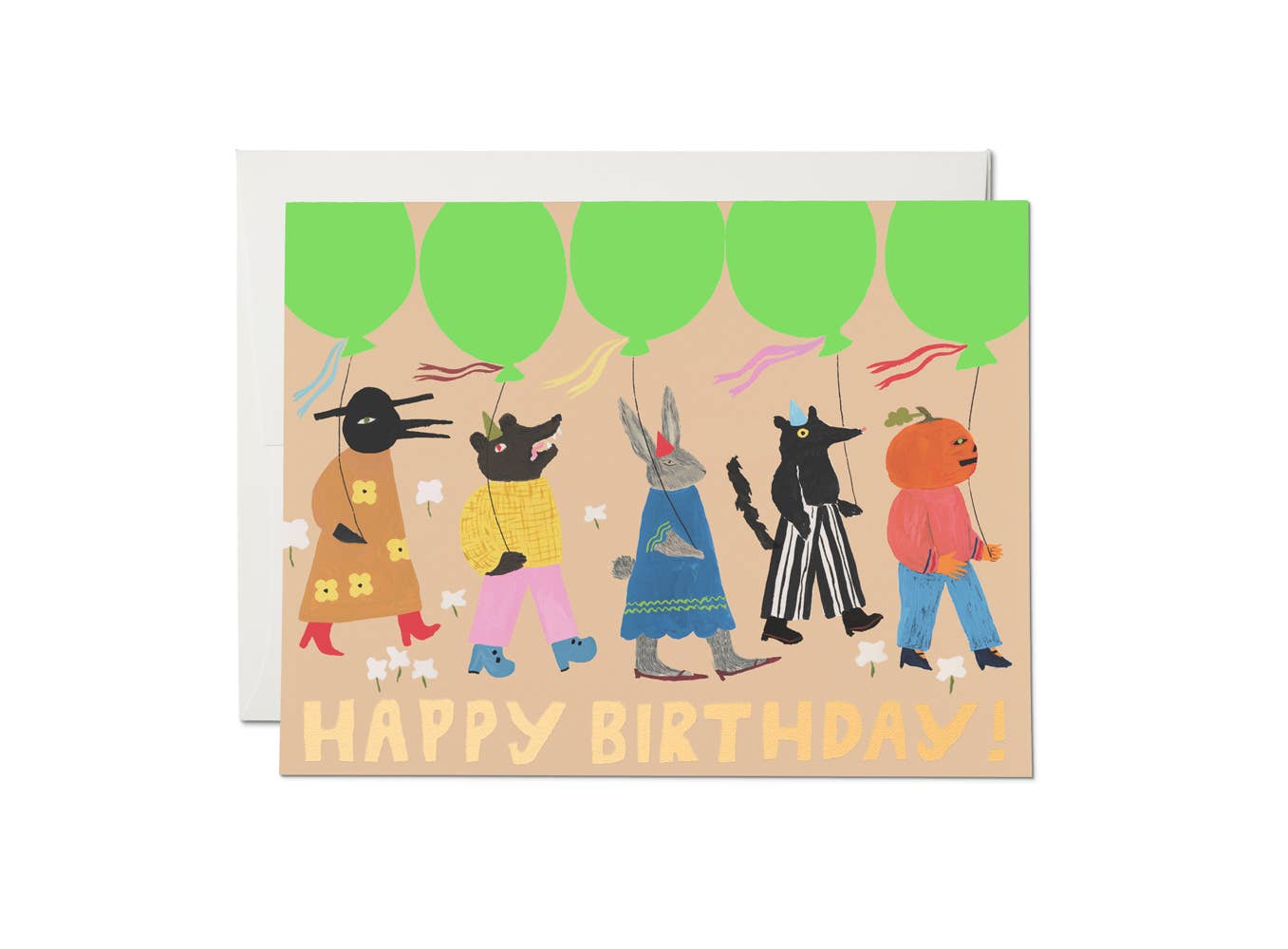 Birthday March greeting card - Box Turtle