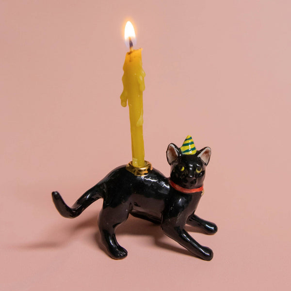 Black Cat Cake Topper - Box Turtle