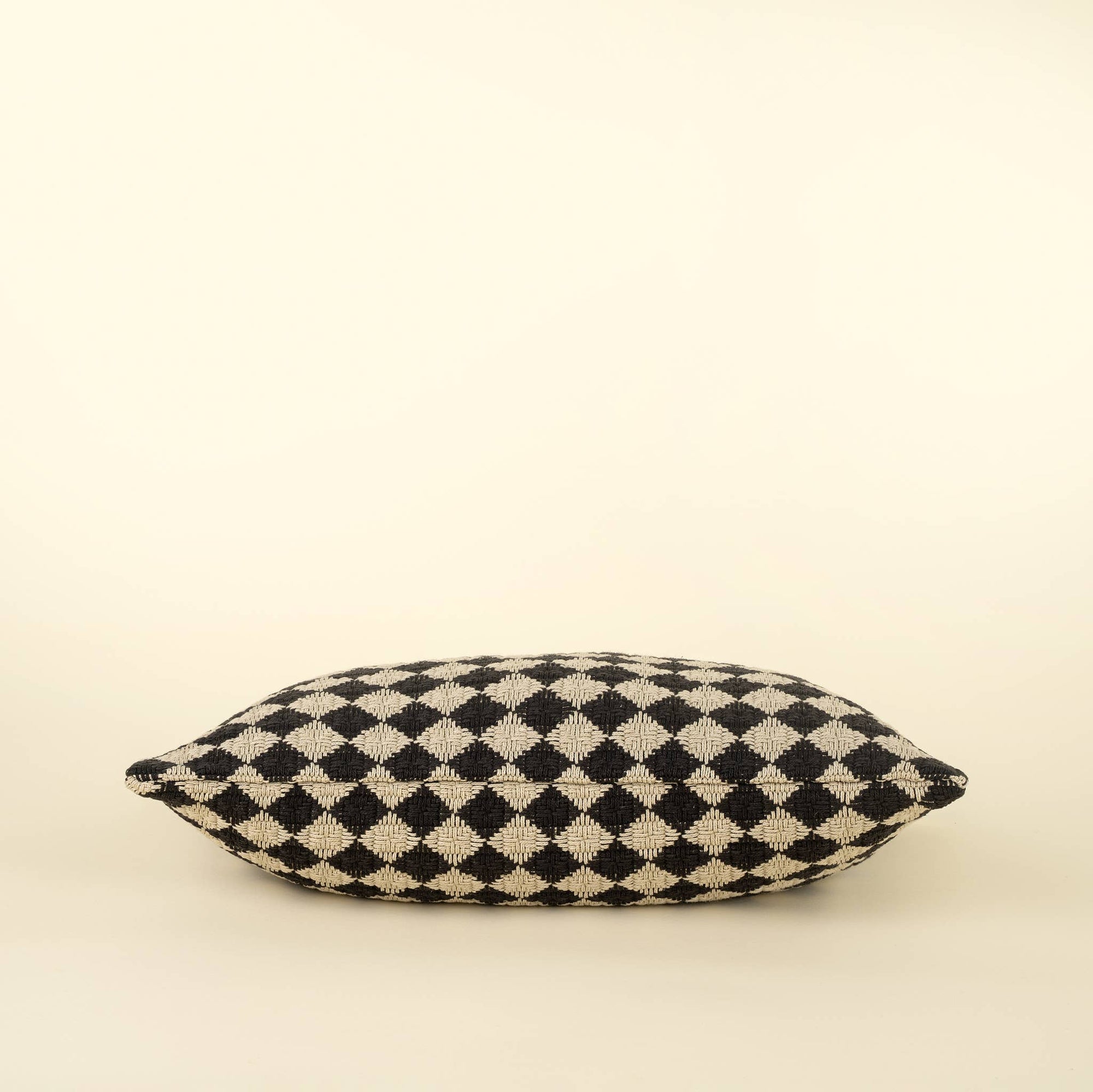 Black Check Weave Pillow - Box Turtle