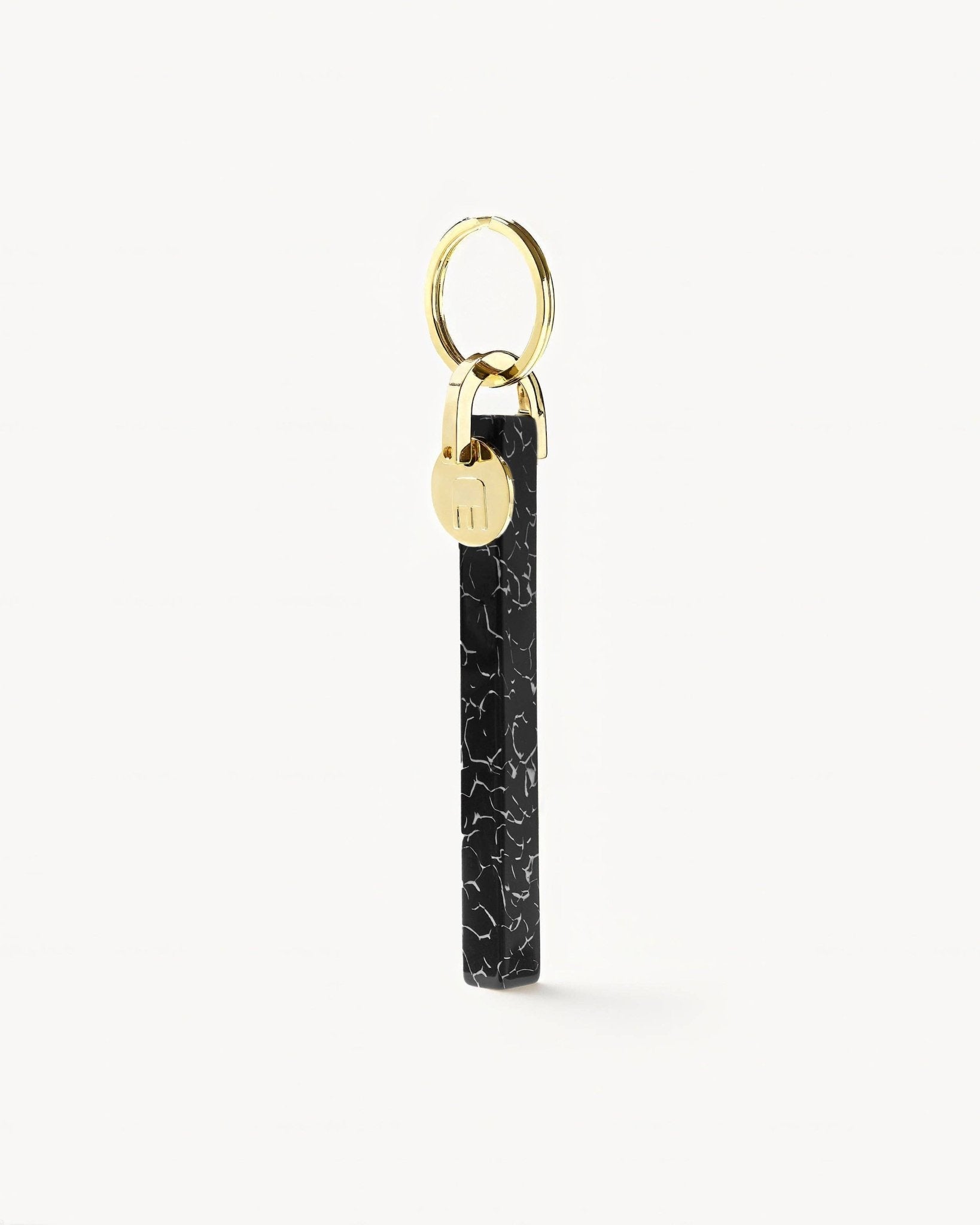 Black Marble Bar Keychain - Box Turtle