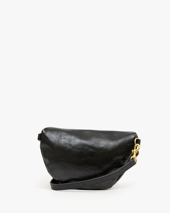 Black Naplak Patent Petite Fanny - Box Turtle