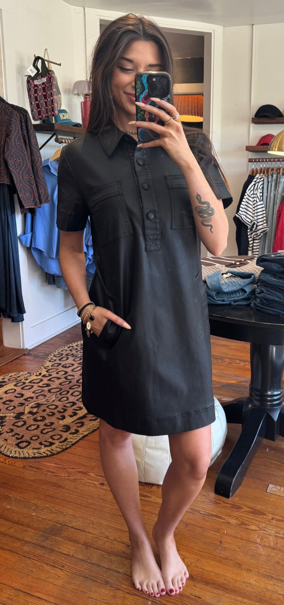 Black Tatiana Dress - Box Turtle