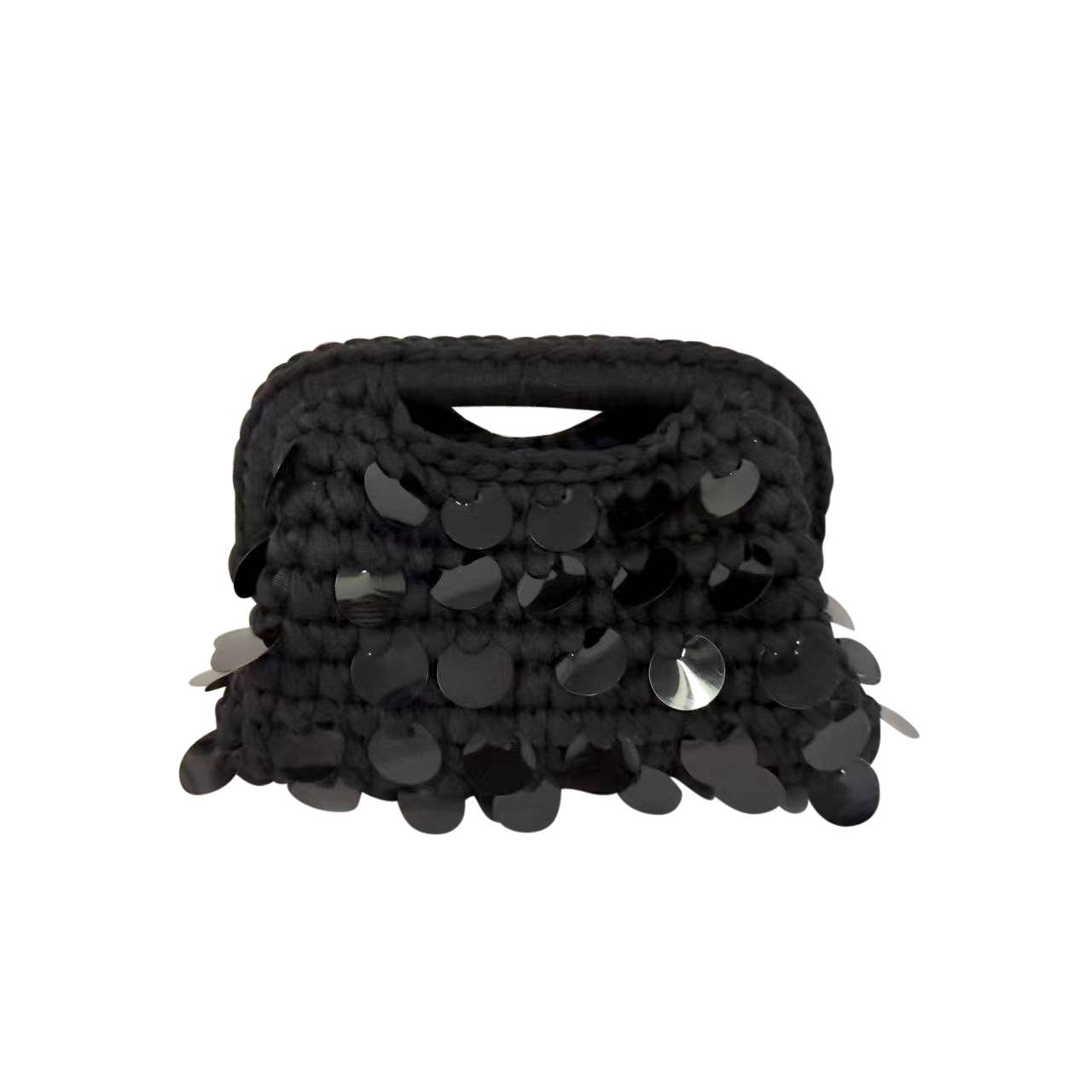 Black Tropez Woven Bag - Box Turtle