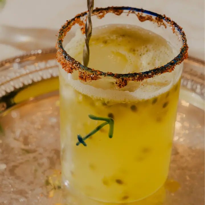 Blue Astrological Lowball Glasses - Box Turtle