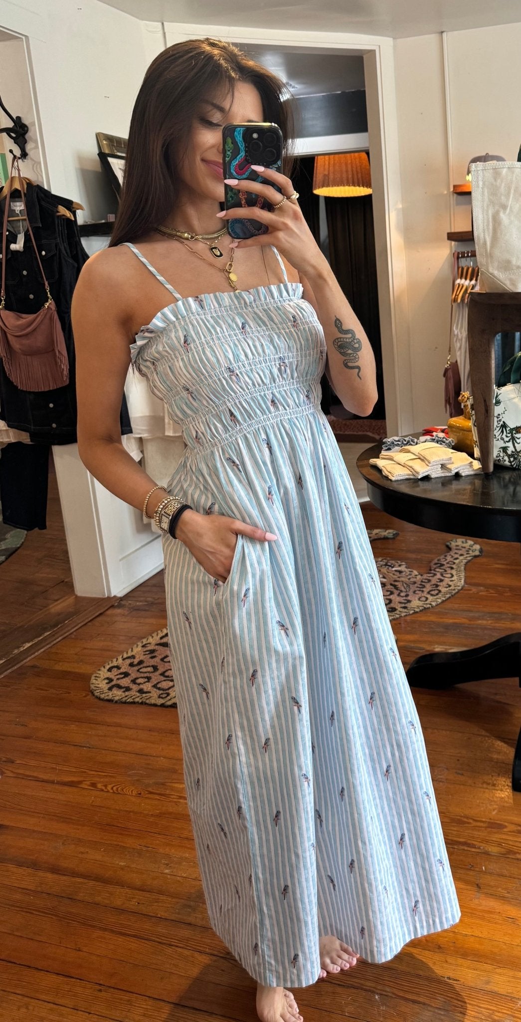 Blue Parrot Mabel Dress - Box Turtle