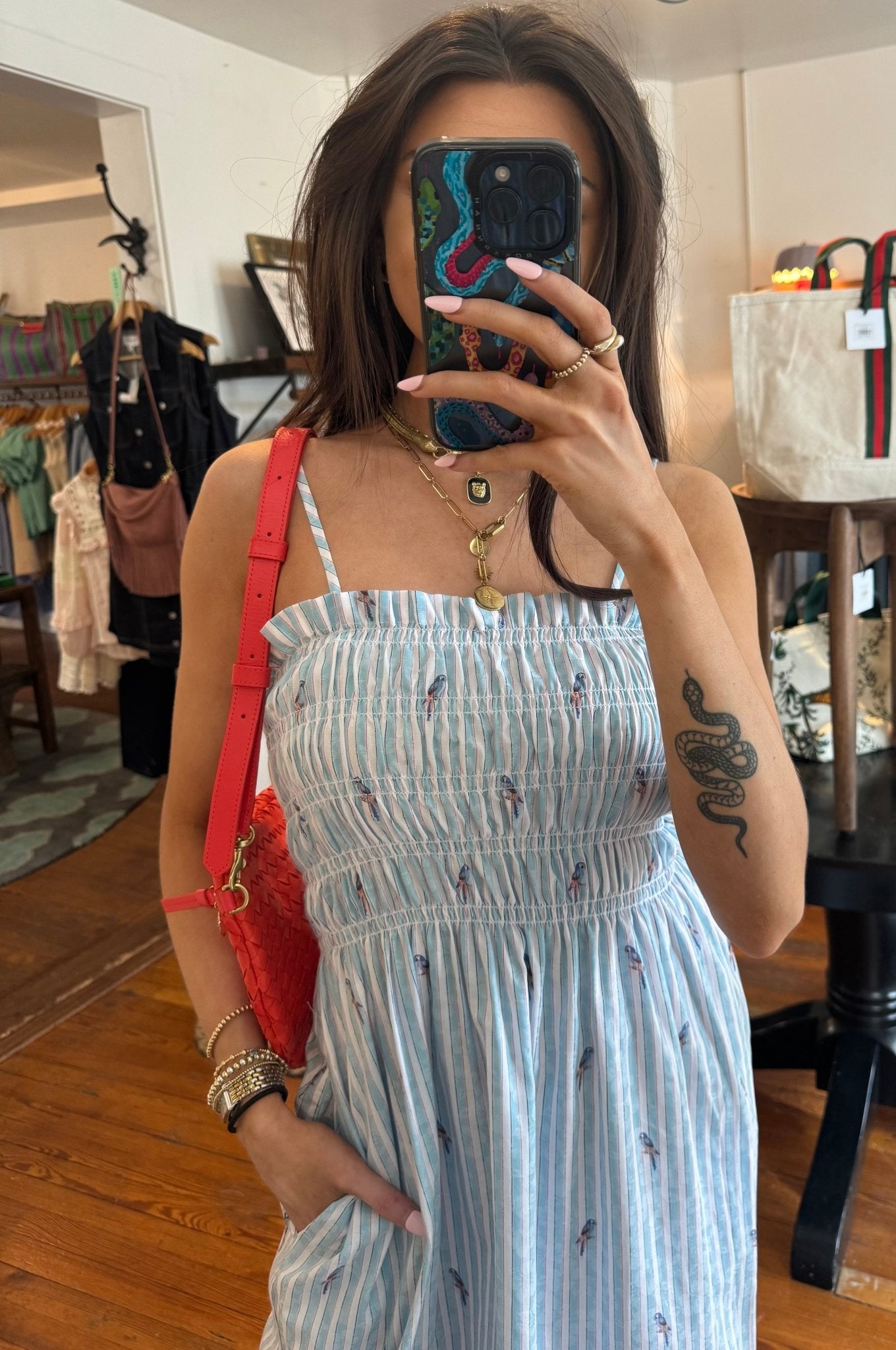 Blue Parrot Mabel Dress - Box Turtle