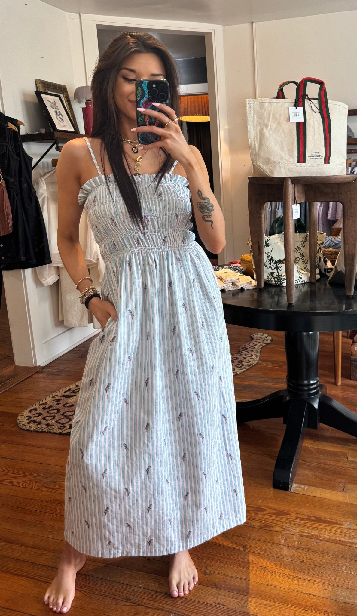 Blue Parrot Mabel Dress - Box Turtle