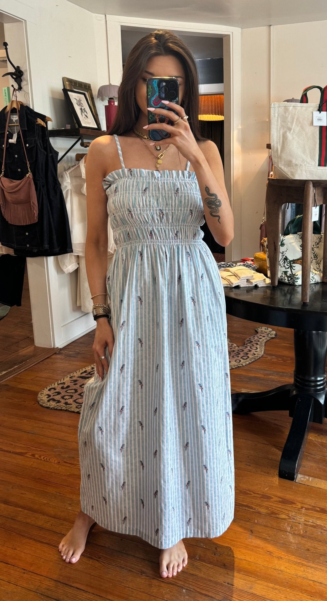 Blue Parrot Mabel Dress - Box Turtle