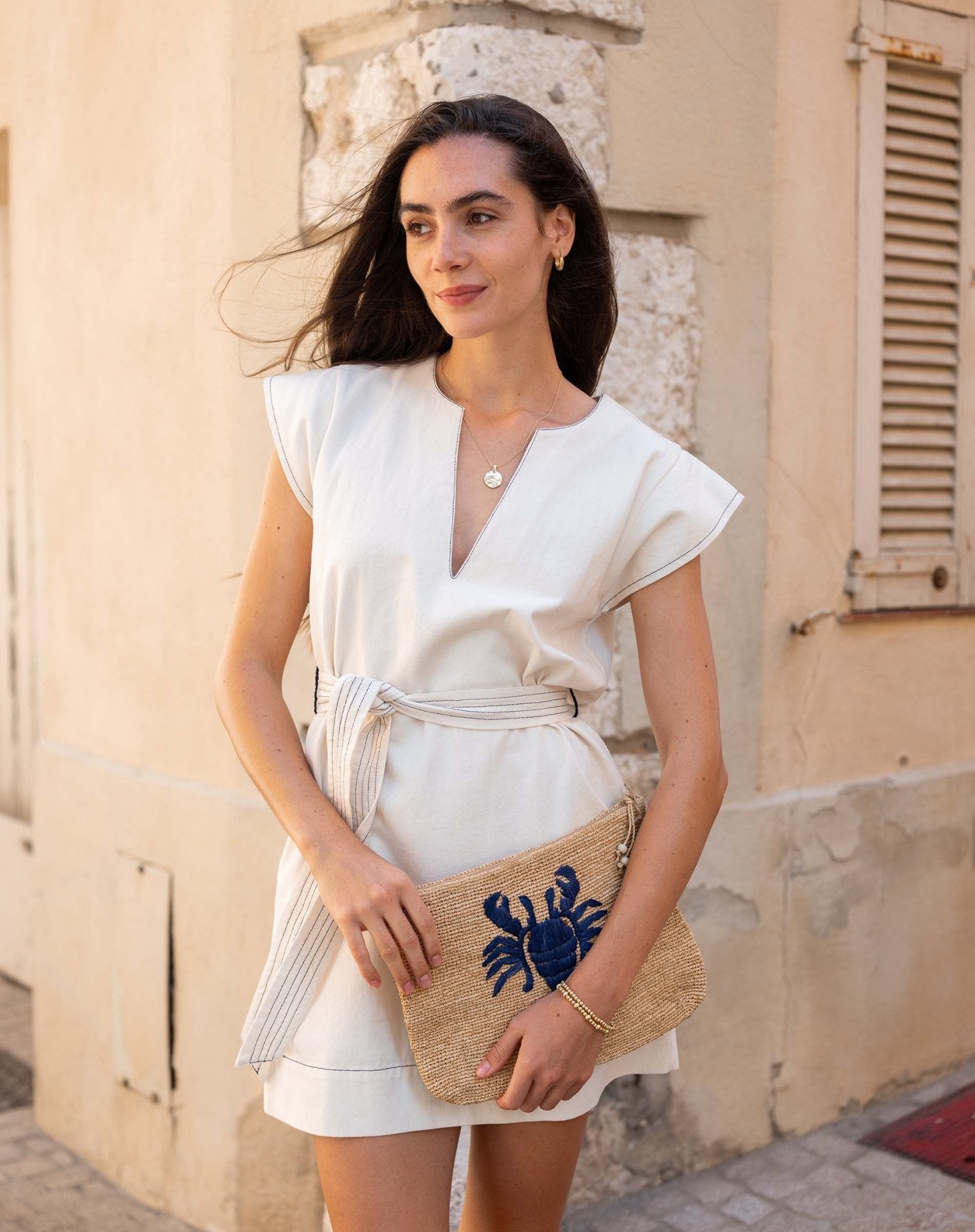 Bone Tropez Twill Tunic - Box Turtle