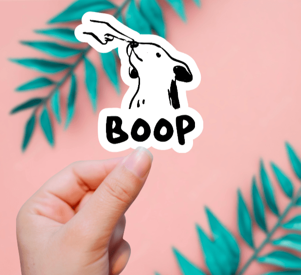 Boop Dog Sticker - Box Turtle