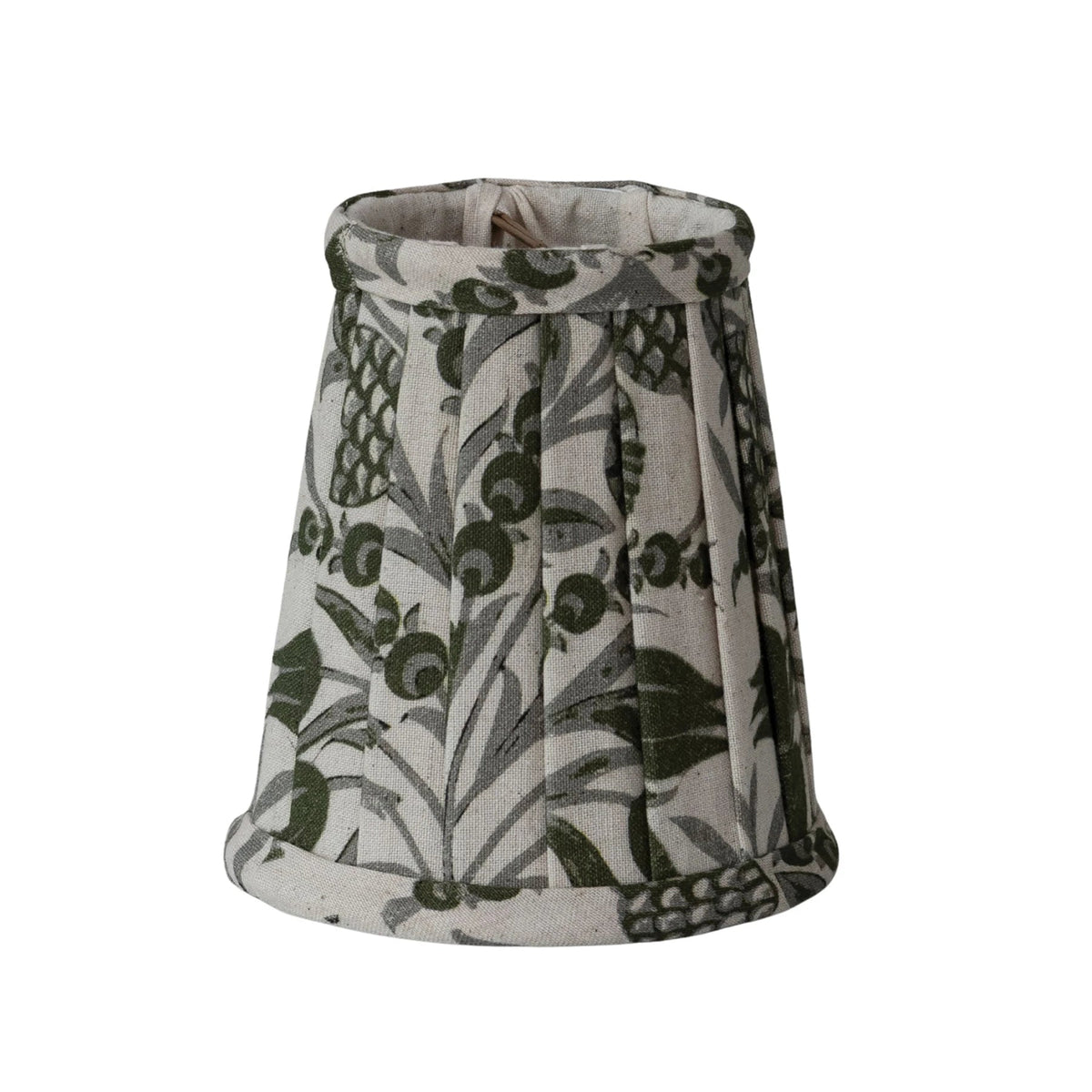 Botanical Pleated Clip-on Lampshade - Box Turtle