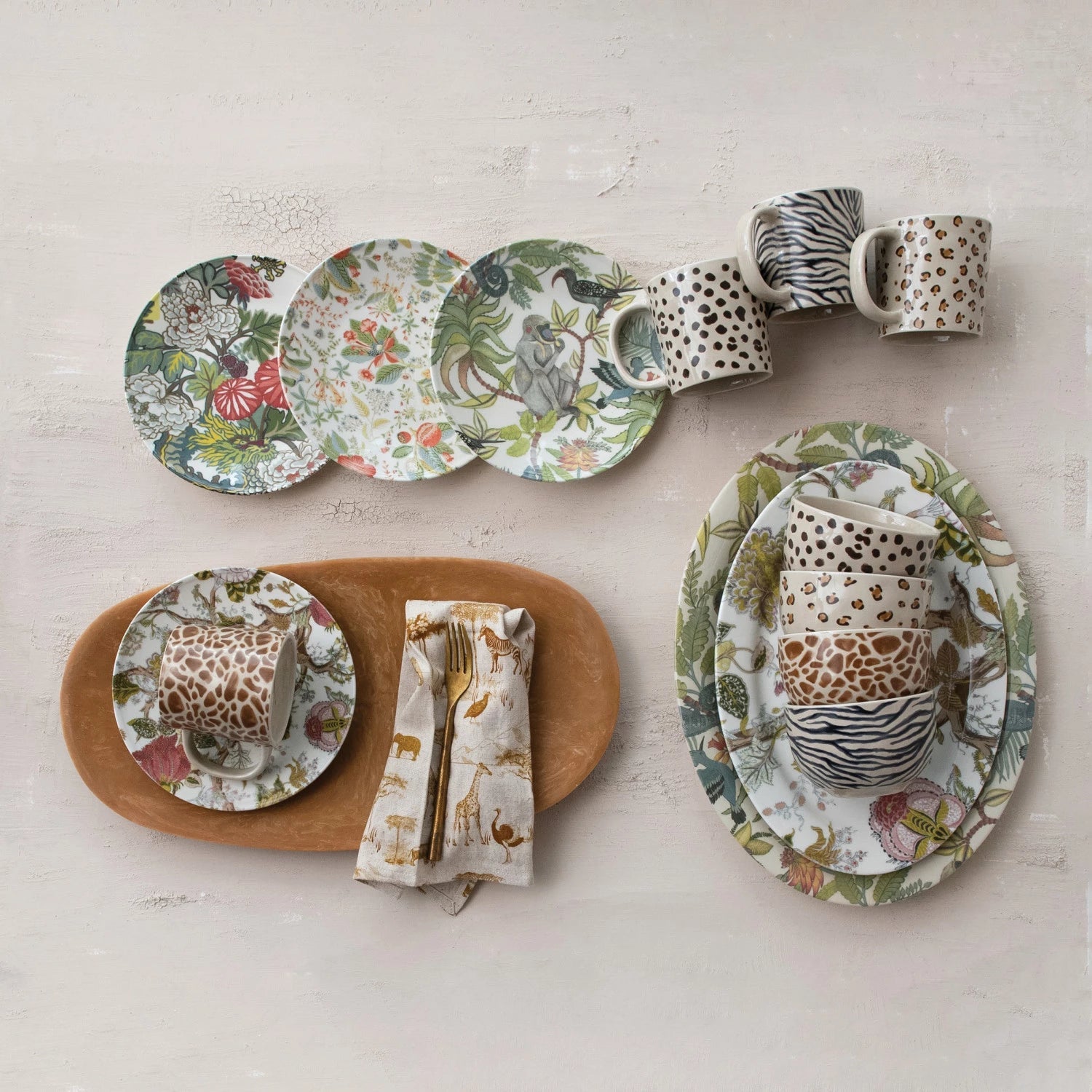 Botanicals Oval Platter - Box Turtle