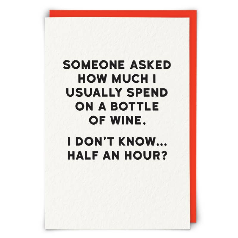 Bottle of Wine Greeting Card - Box Turtle