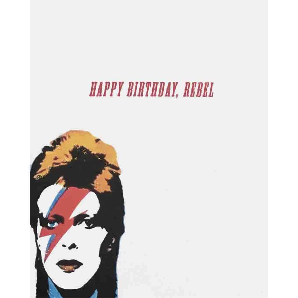 Bowie Rebel Birthday Card - Box Turtle