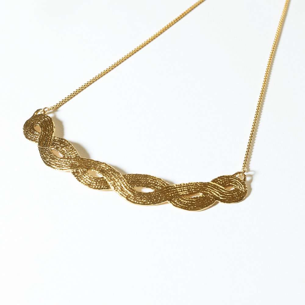 Braid Necklace - Box Turtle