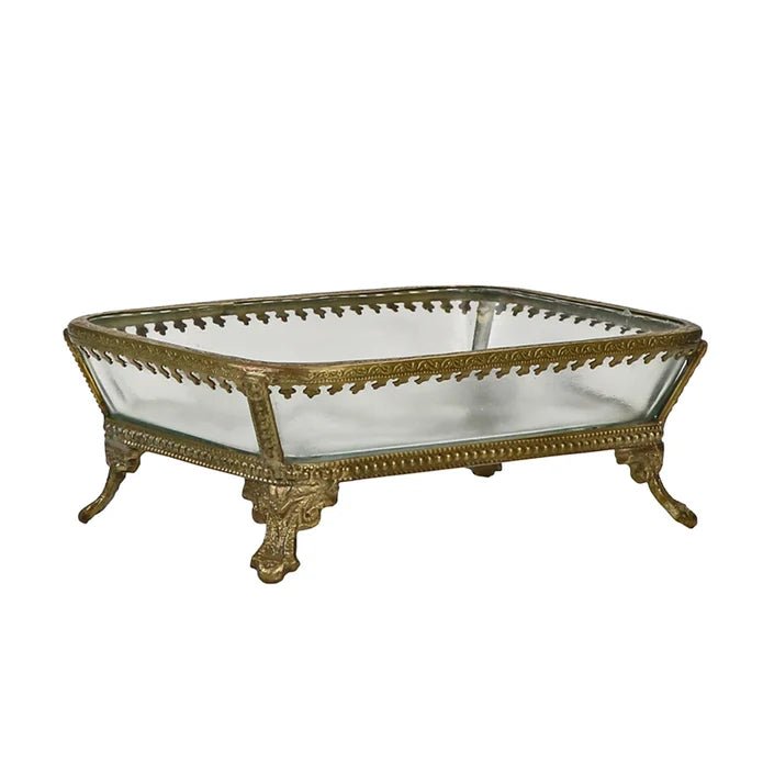 Brass & Glass Soap Dish - Box Turtle