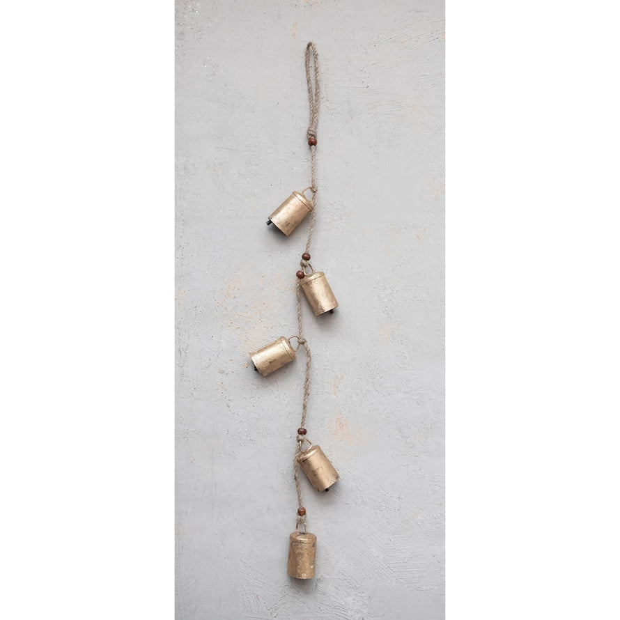 Brass Hanging Metal Bells - Box Turtle