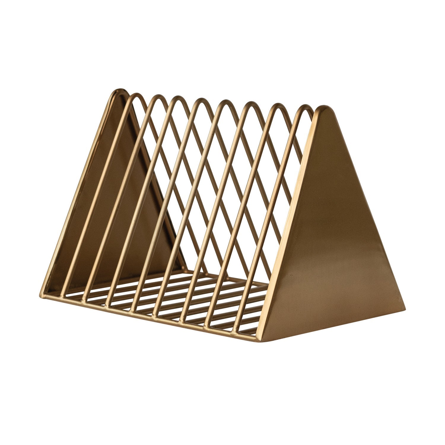 Brass Metal Magazine/Book Rack - Box Turtle