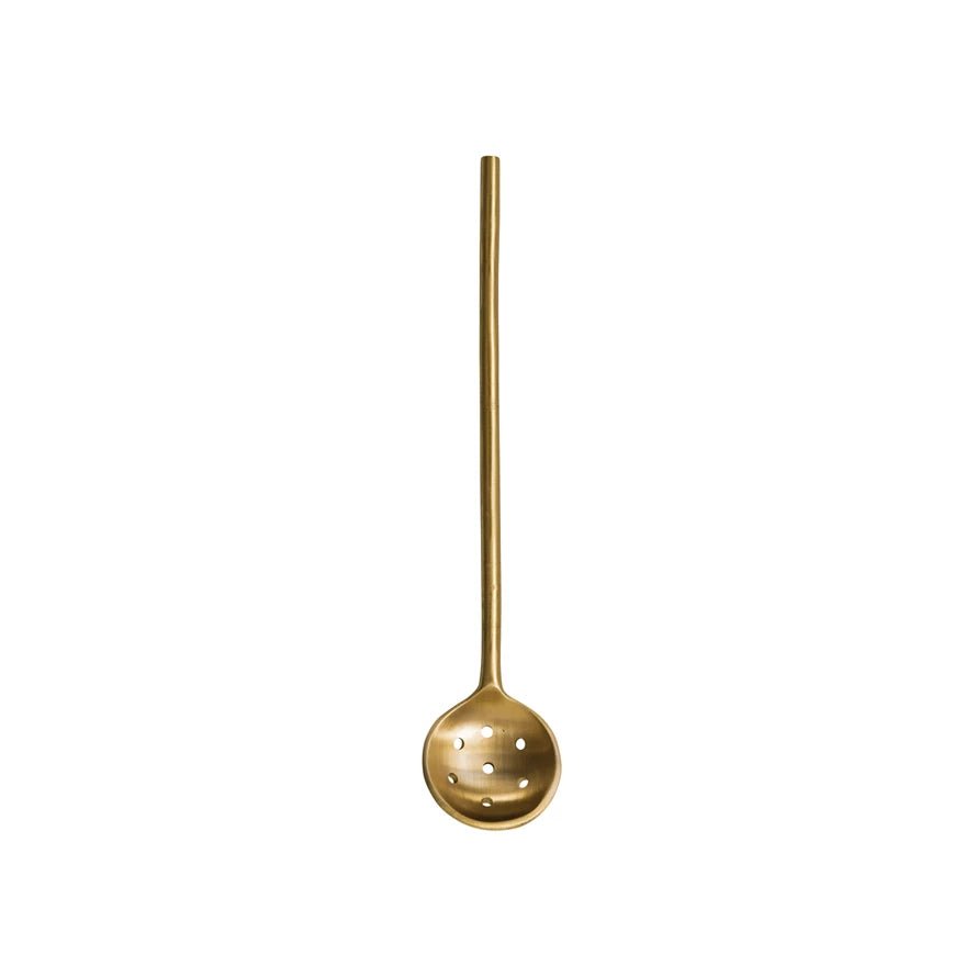 Brass Olive Spoon - Box Turtle