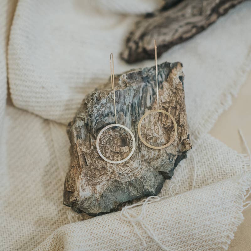 Brim Drop Earrings - Box Turtle