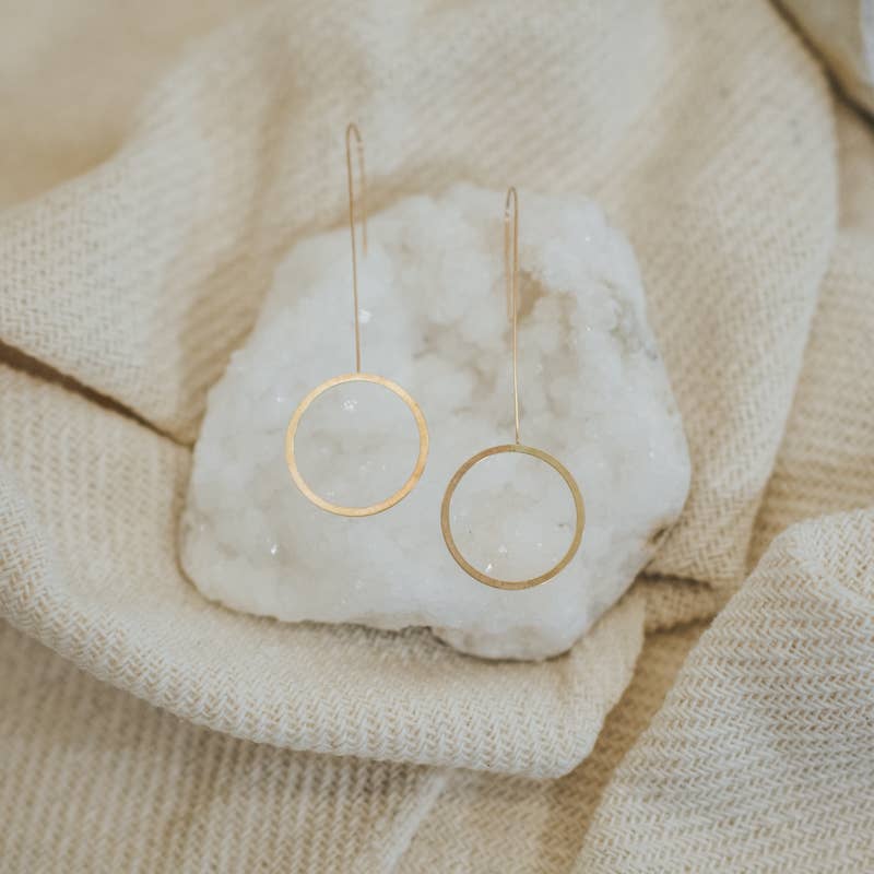 Brim Drop Earrings - Box Turtle