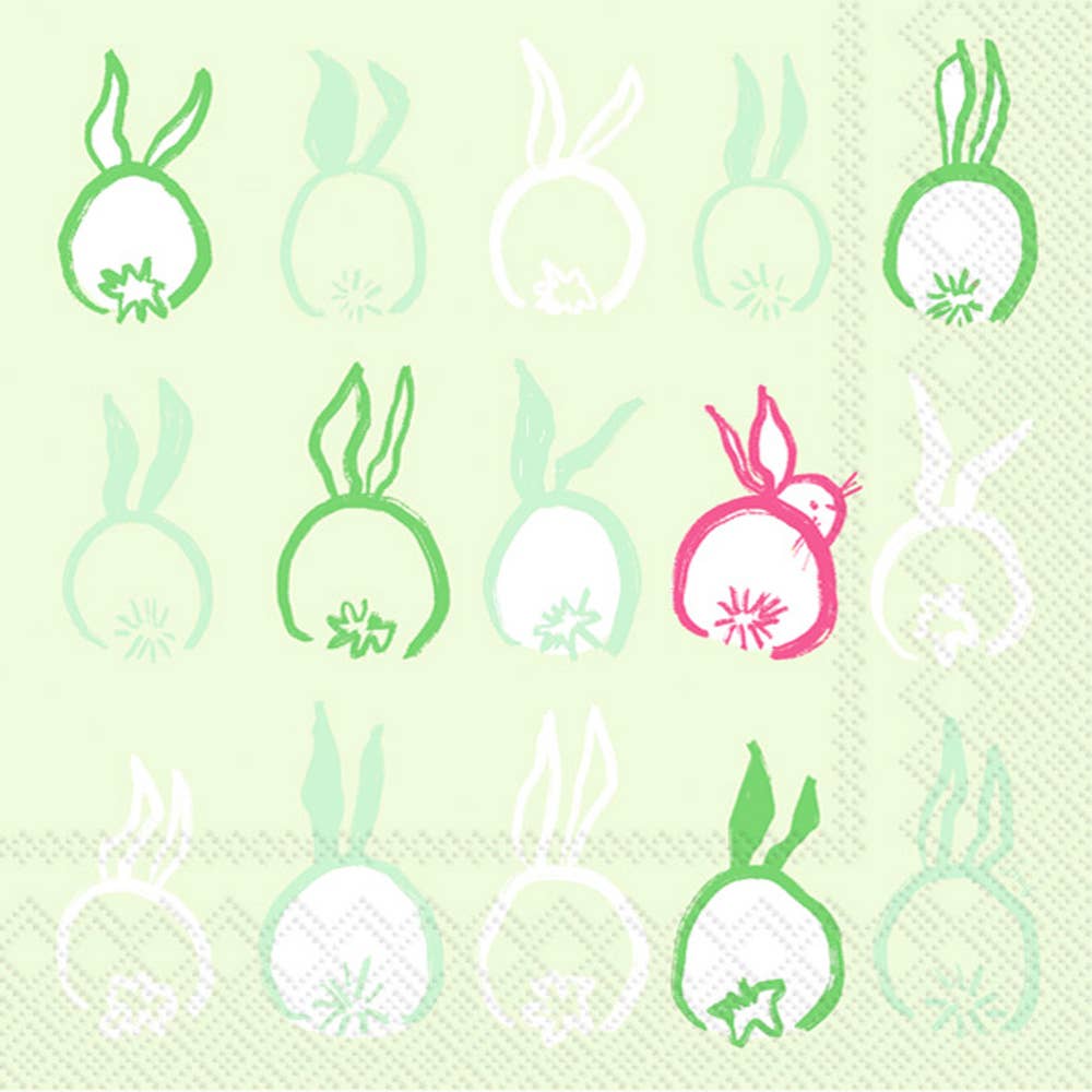Bunny Tails Easter Paper Cocktail Napkins - Box Turtle