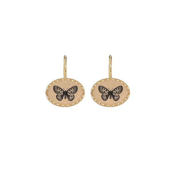 Butterfly Victoria Earhangers - Box Turtle