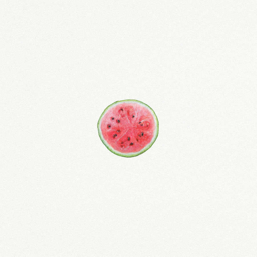 Watermelon Slice Miniature Watercolor Painting