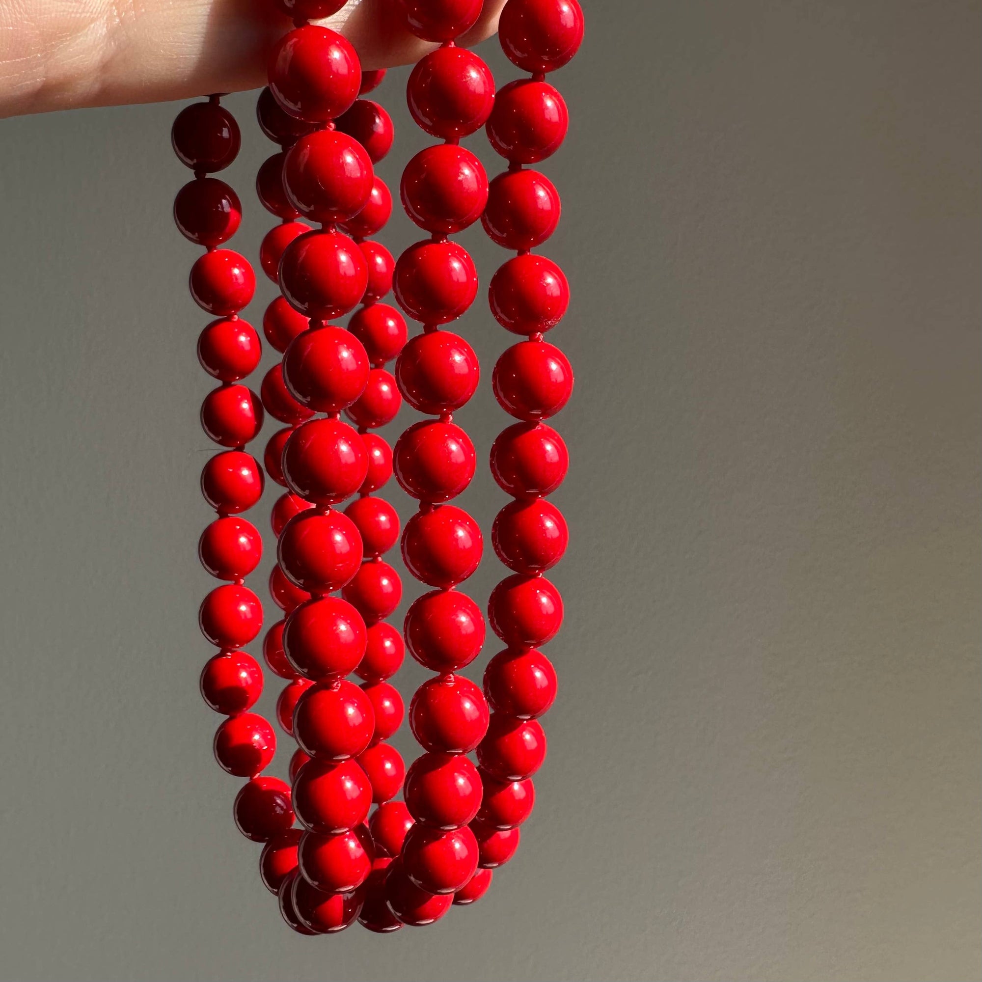 Americana Red Pearl Necklace