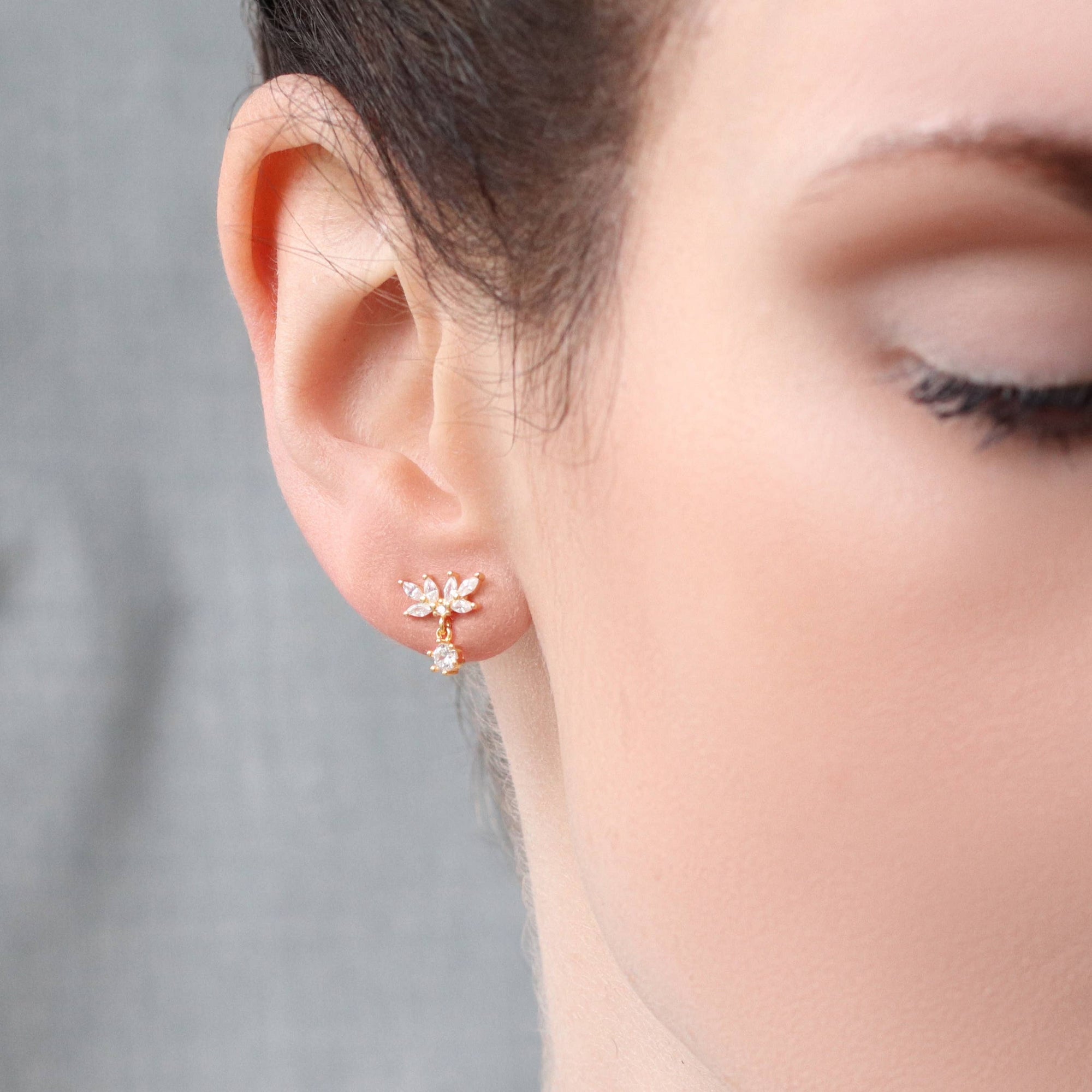 Oak Leaf Japanese Studs