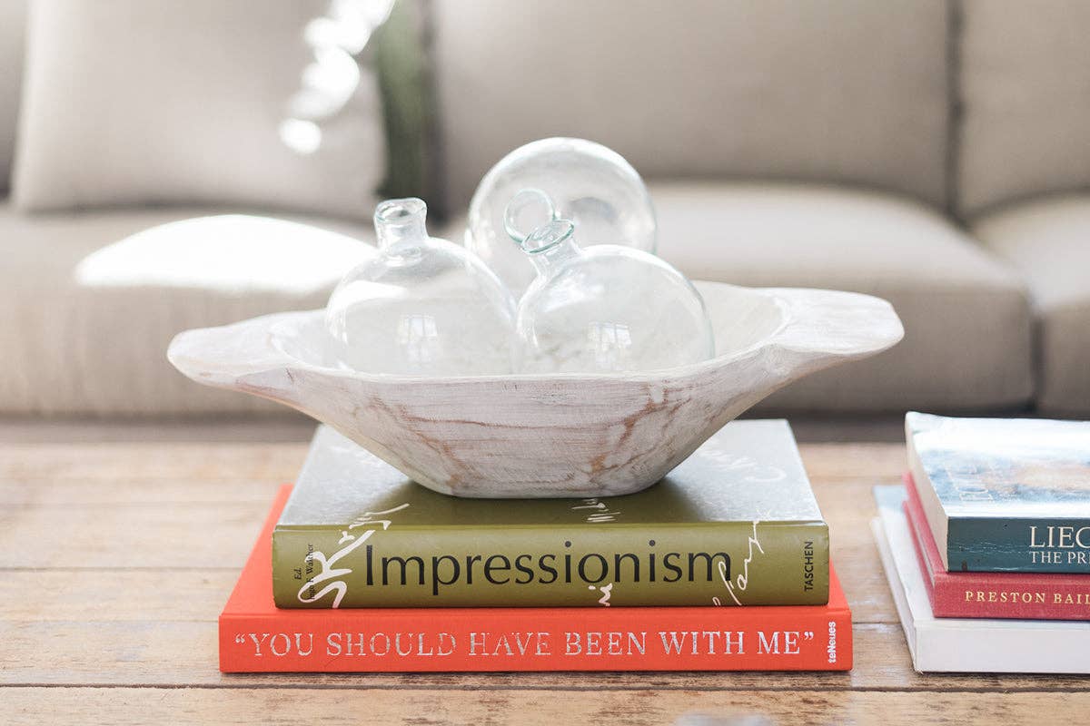 Clear Glass Sphere Bud Vase