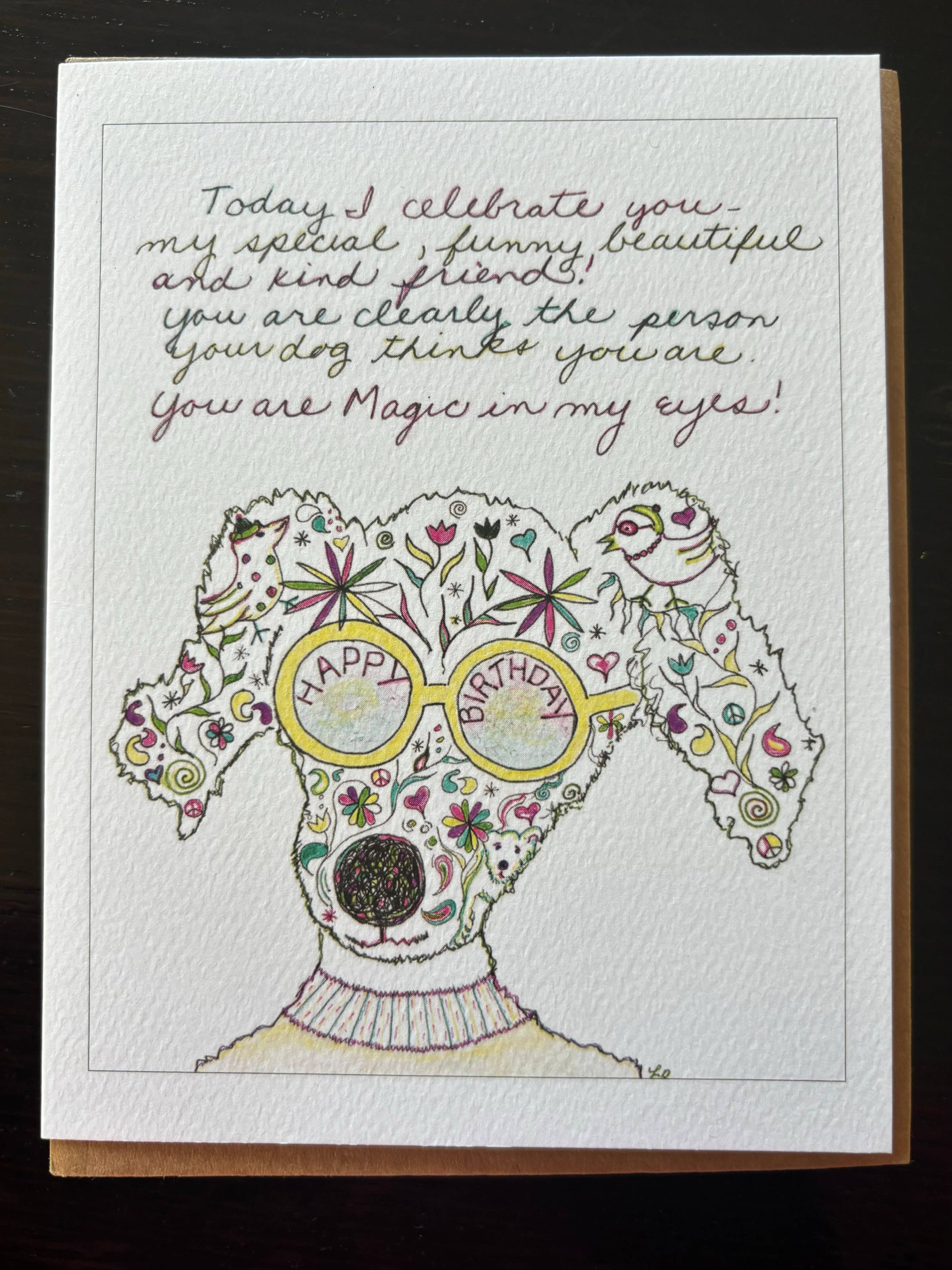 Today I Celebrate You Birthday Dog Card