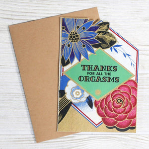 Thanks for All the Orgasms Anniversary Card