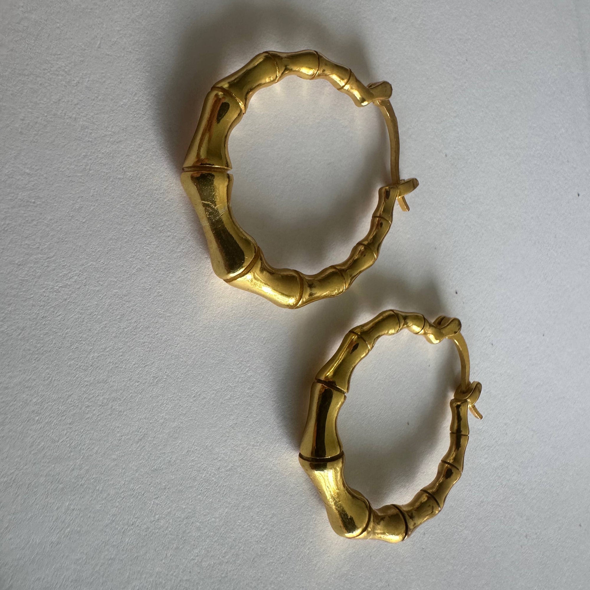 Bamboo Hoop Earrings