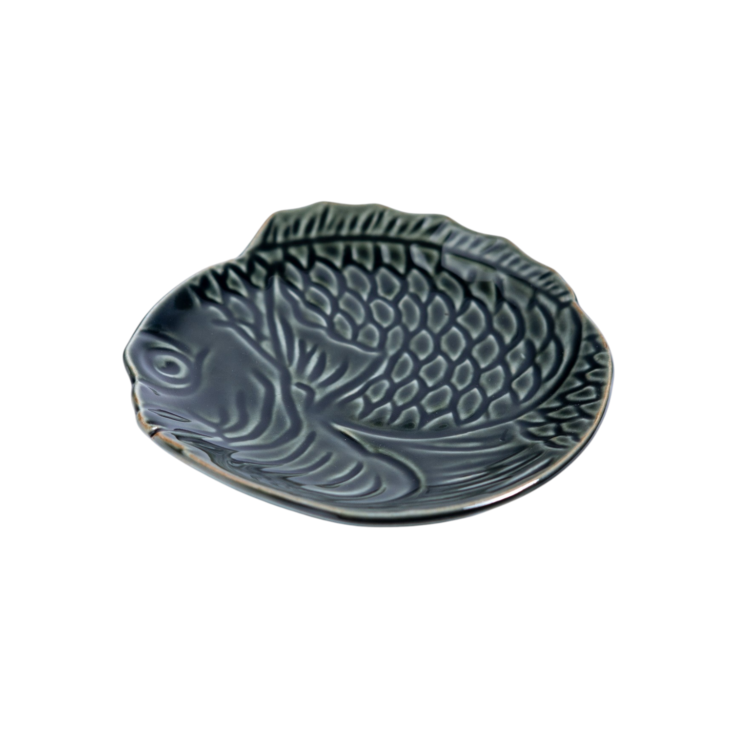 Meisen Pottery Tai Sea Bream Shaped Porcelain Plate