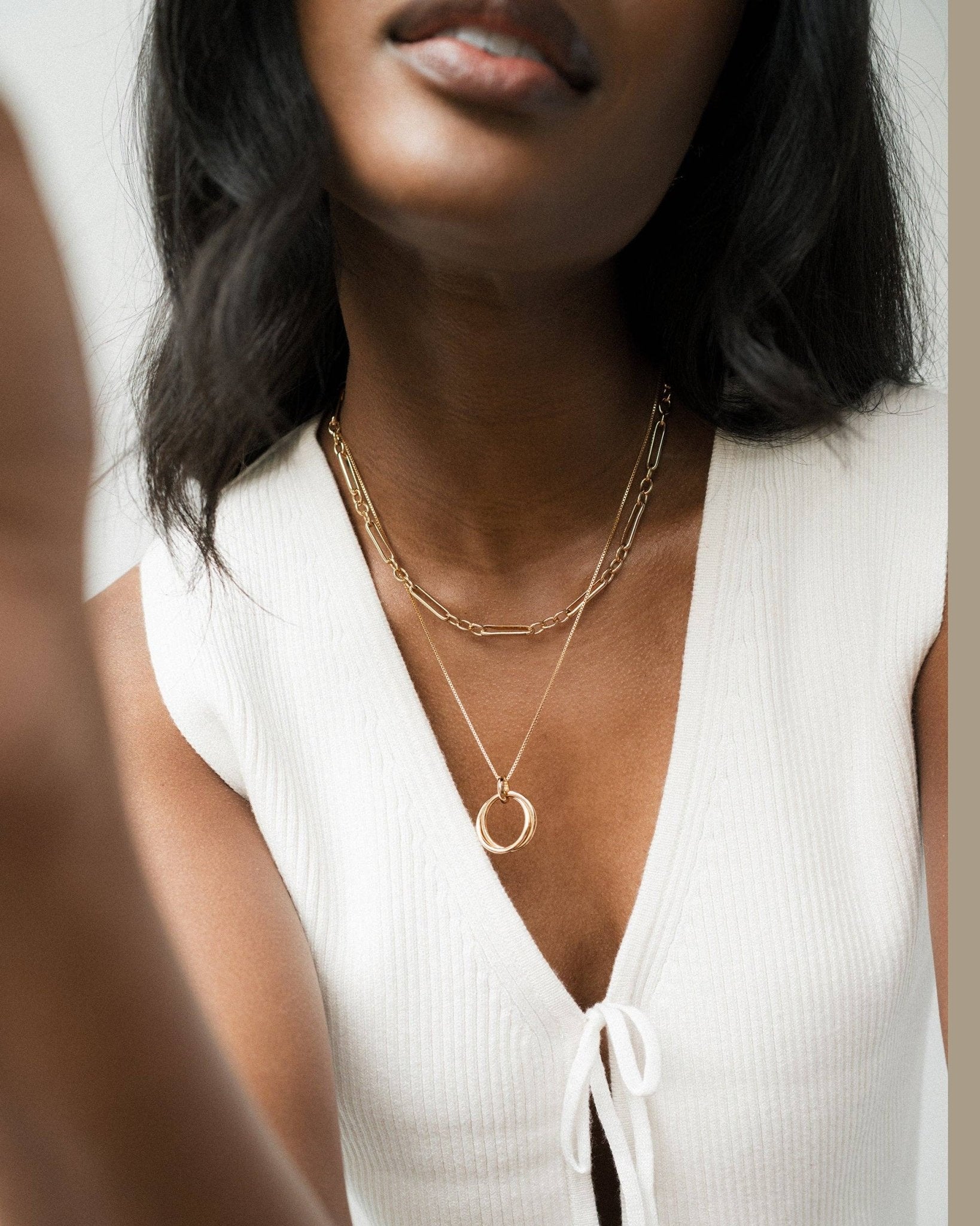 Callie Ring Pendant Necklace - Box Turtle