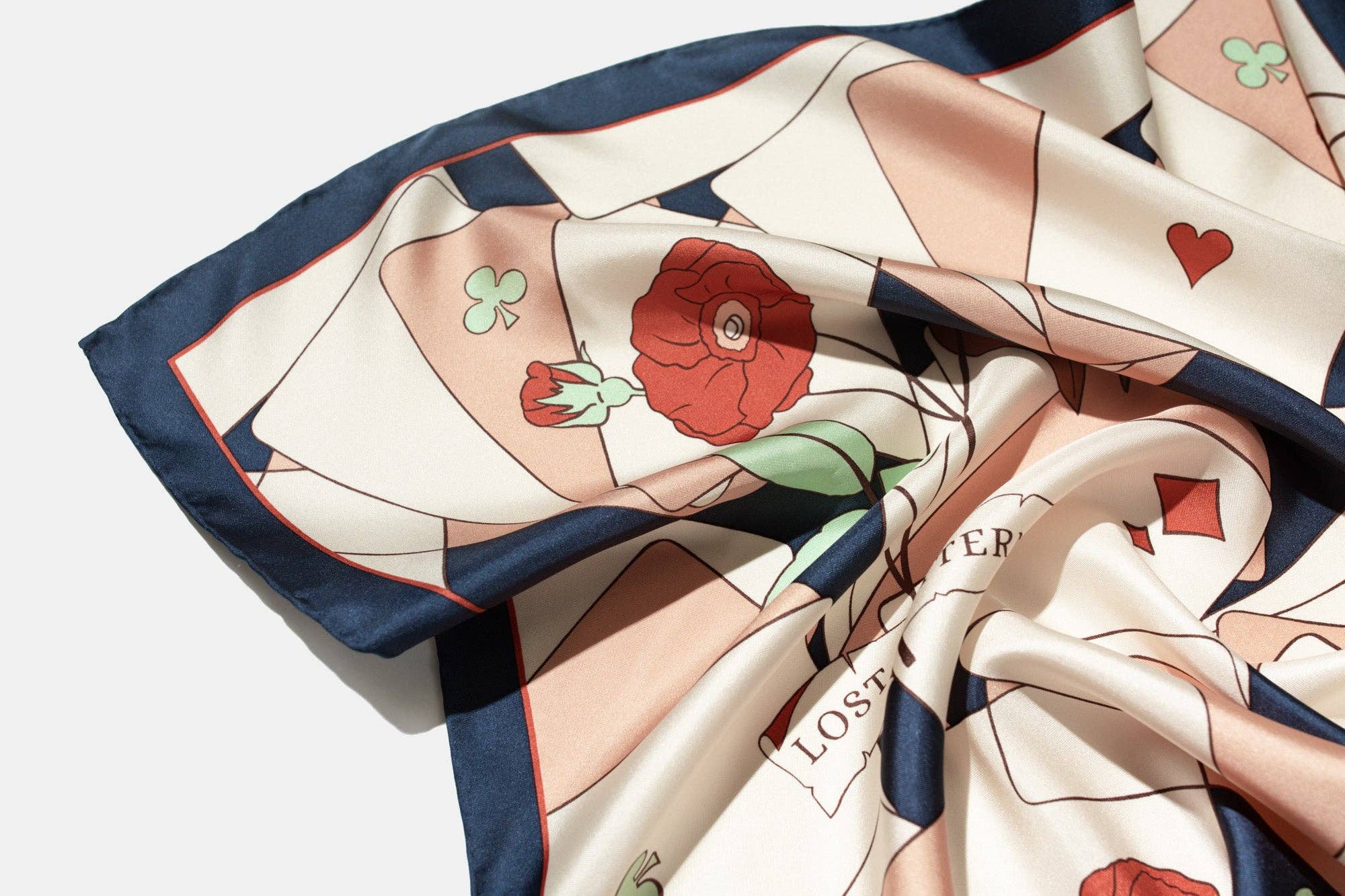 Camellia Silk Bandana Scarf - Box Turtle