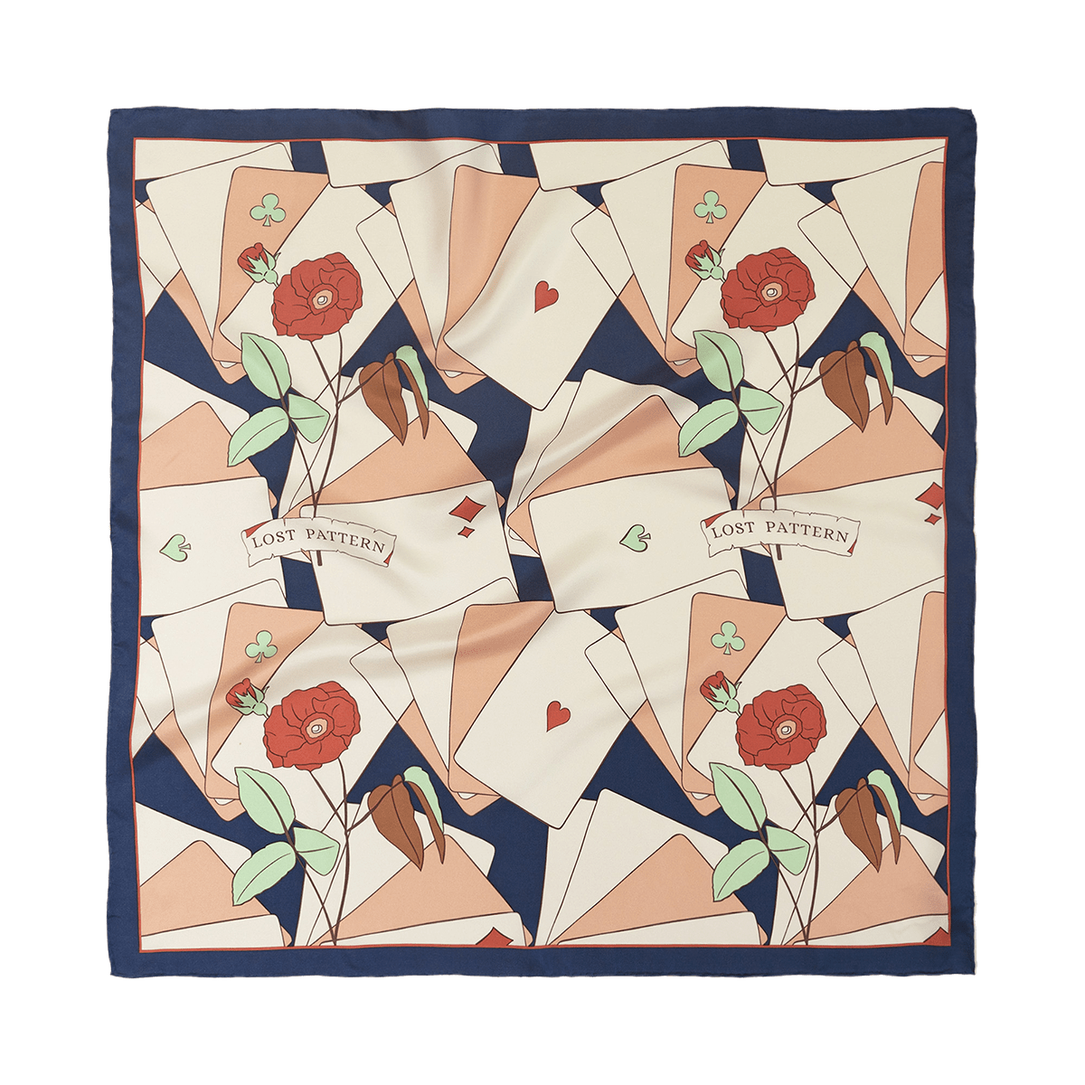 Camellia Silk Bandana Scarf - Box Turtle
