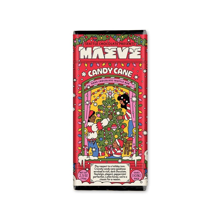 Candy Cane Truffle Bar - Box Turtle