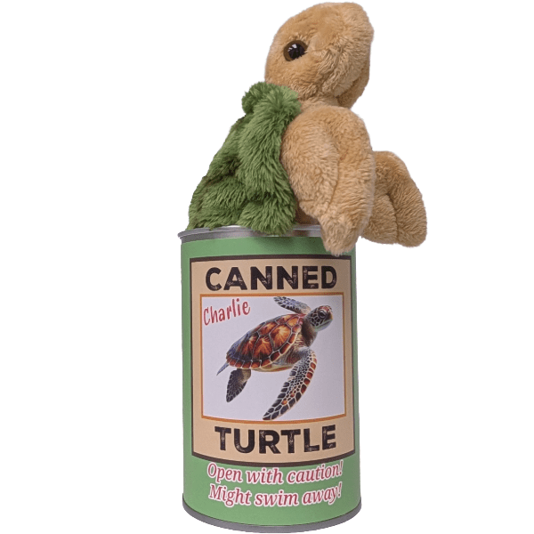 Canned Sea Turtle - Stuffed Animal - Box Turtle