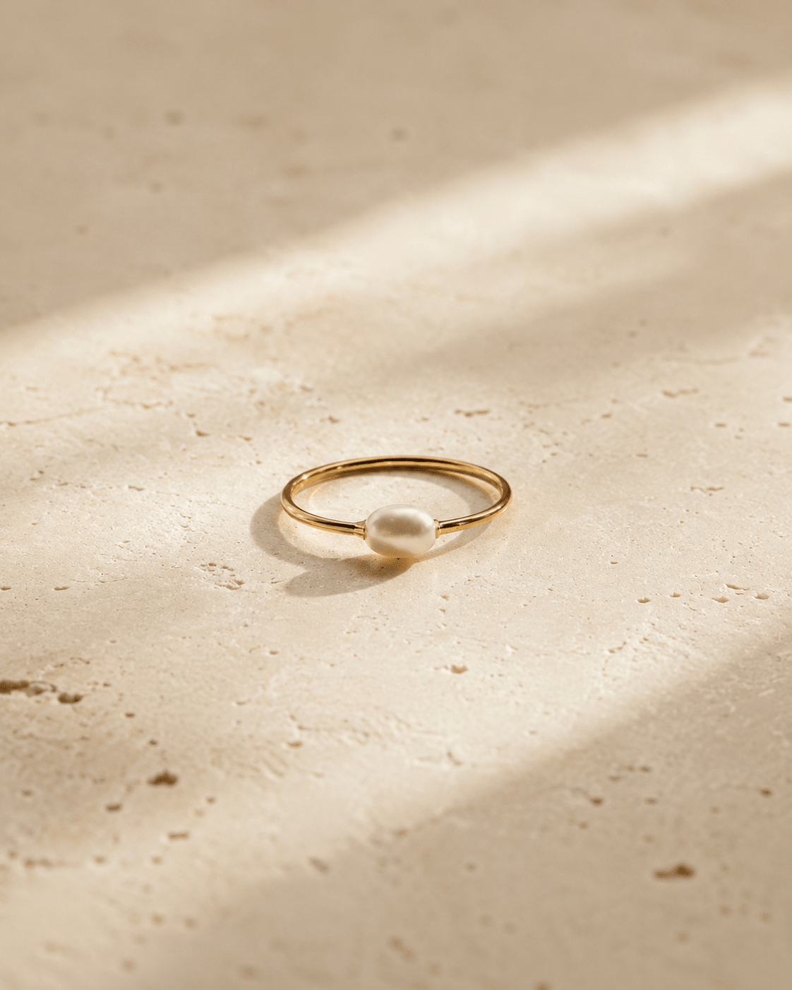 Capri Pearl Stacking Ring - Box Turtle
