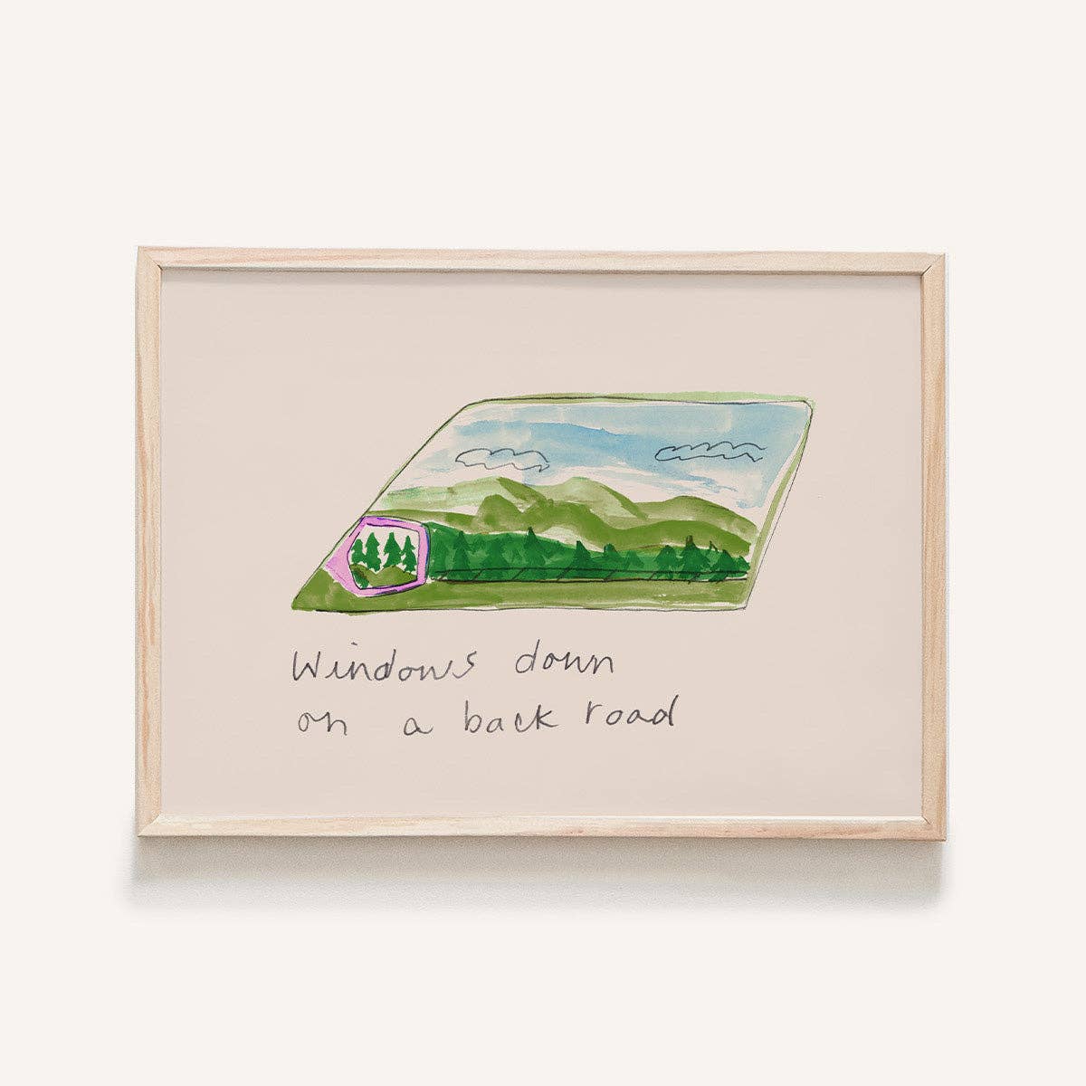 Car Views Mini Art Print - Box Turtle