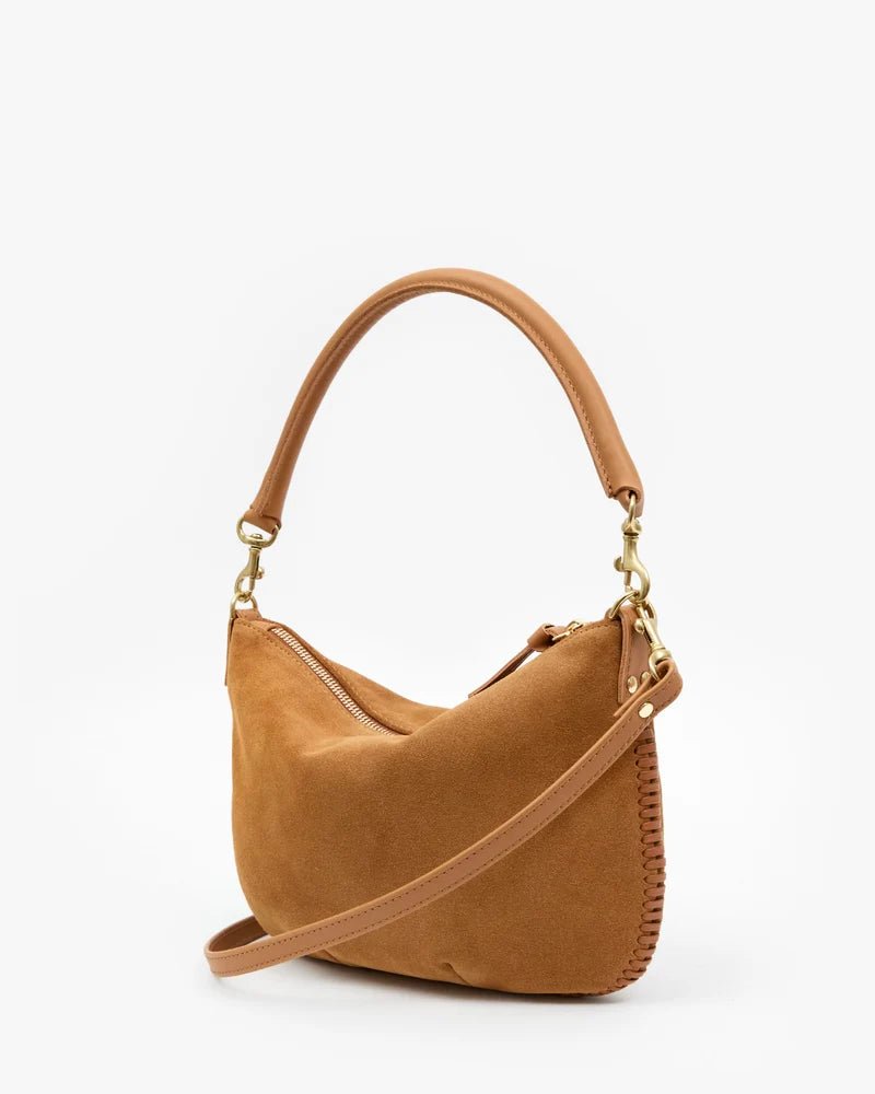 Caramel Suede Petit Moyen Messenger - Box Turtle