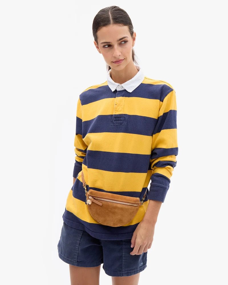 Caramel Suede Petite Fanny - Box Turtle