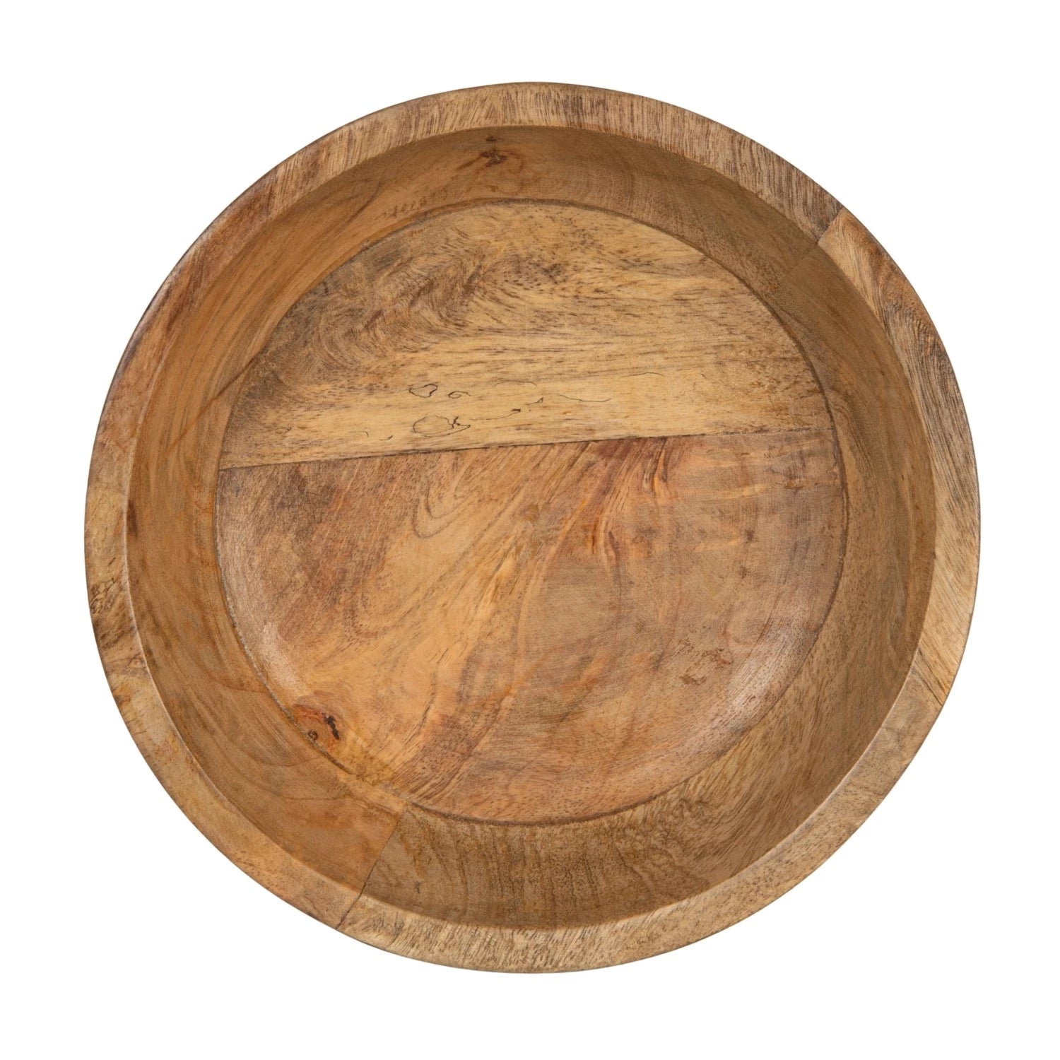 Carved Mango Wood Footed Bowl - Box Turtle
